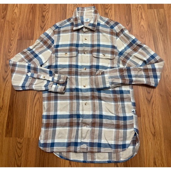 Atlantic Rancher Other - Atlantic Rancher Shirt Mens Medium Plaid Linen Blend Workwear Button Front
